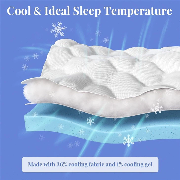 4 Inch Dual Layer Queen Mattress Topper factory