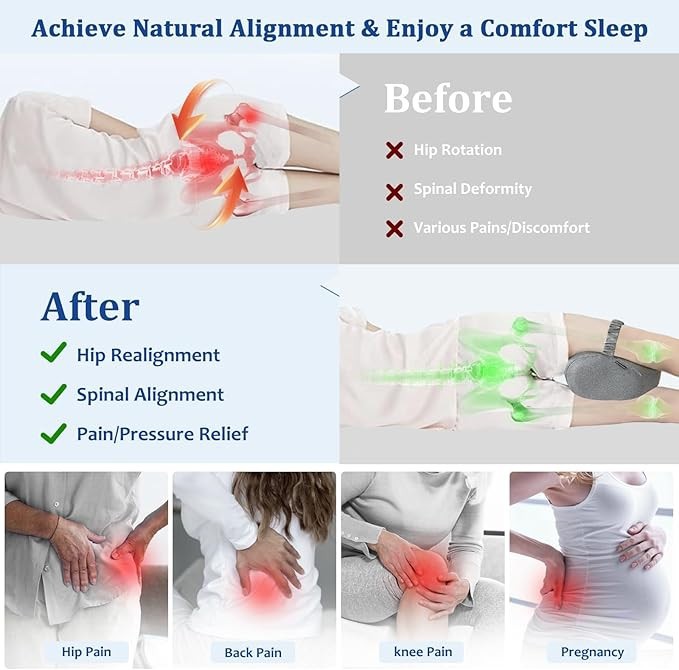 Cooling Knee Pillow For Side Sleepers Hip Pain best
