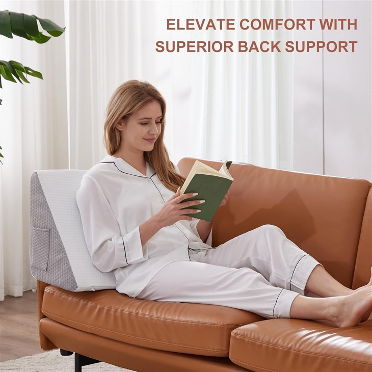 Memory Foam Knee Pillow For Back Sleeping & Pain Relief high quality