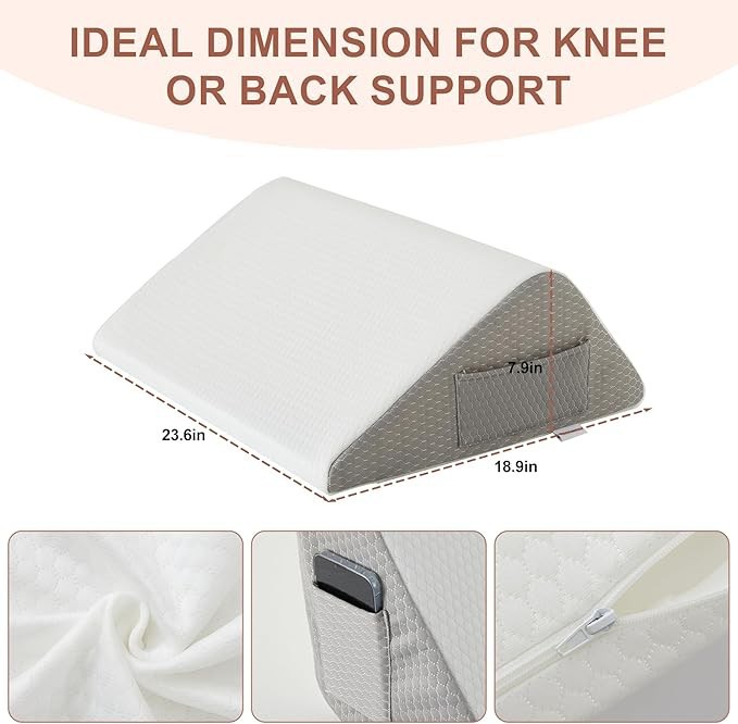 Memory Foam Knee Pillow For Back Sleeping & Pain Relief high quality